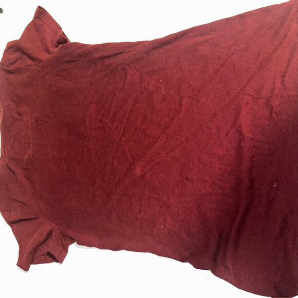 Y2k vintage Abercrombie and fitch maroon top sz small - Picture 5 of 6